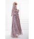 Yusra Velvet Abaya & Satin Dress Set