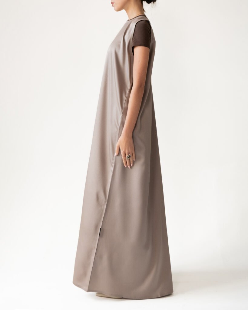 Crepe Slip in Lavender Grey