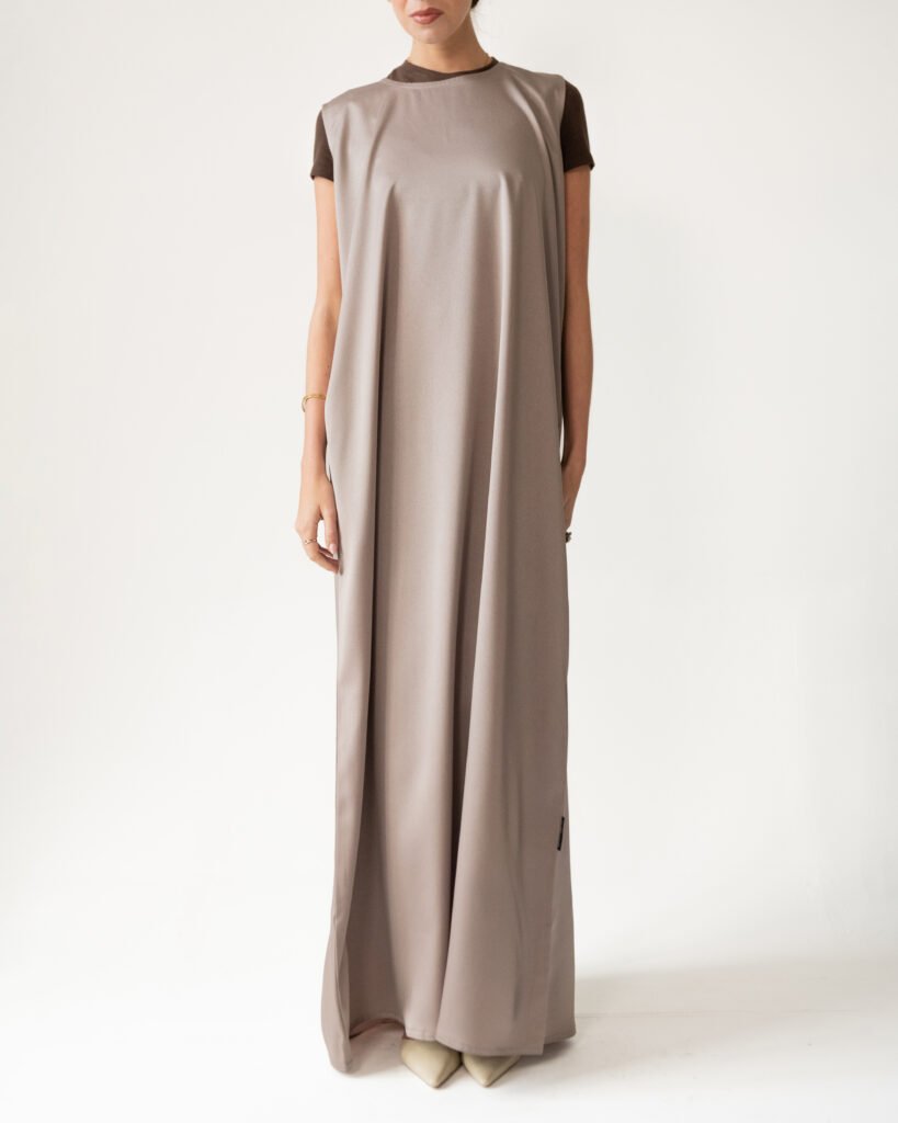 Crepe Slip in Lavender Grey