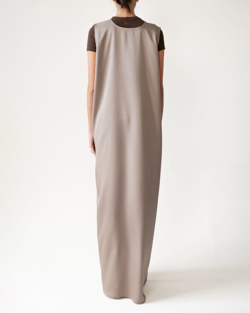 Crepe Slip in Lavender Grey