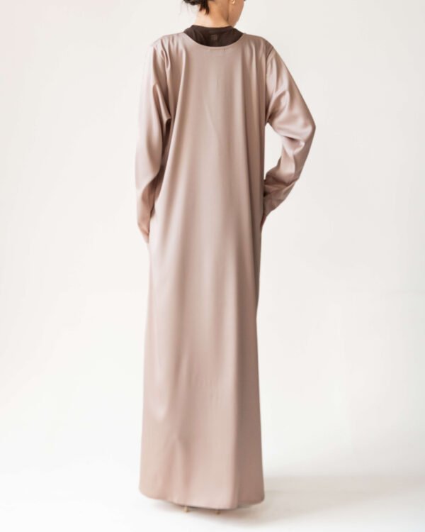 Long Sleeve Dress in Rosy Beige