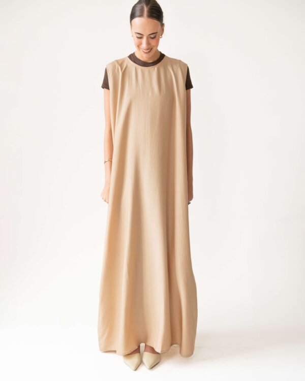 Sateen Slip in Golden Beige