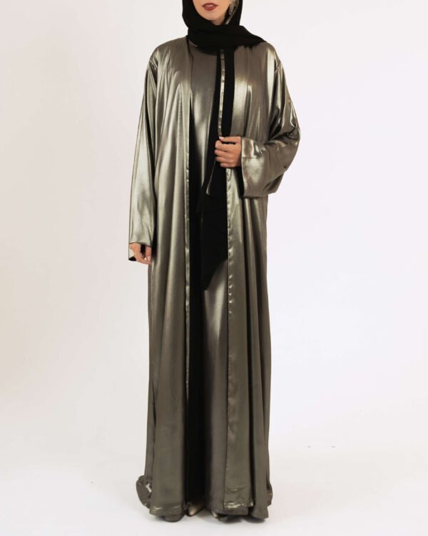 Silk Lam&eacute; in Golden Noir