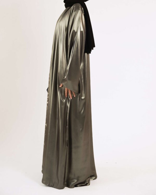 Silk Lam&eacute; in Golden Noir