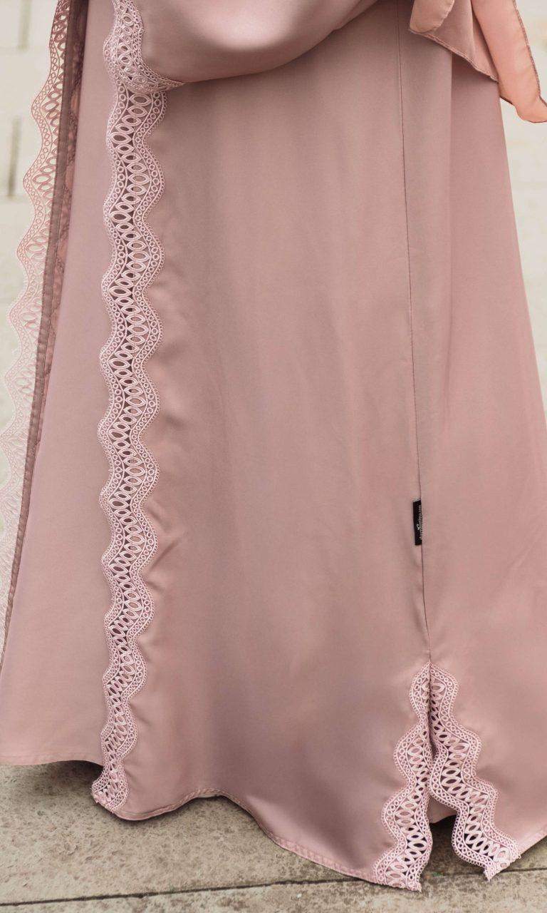 Rose Lace Abaya (3)