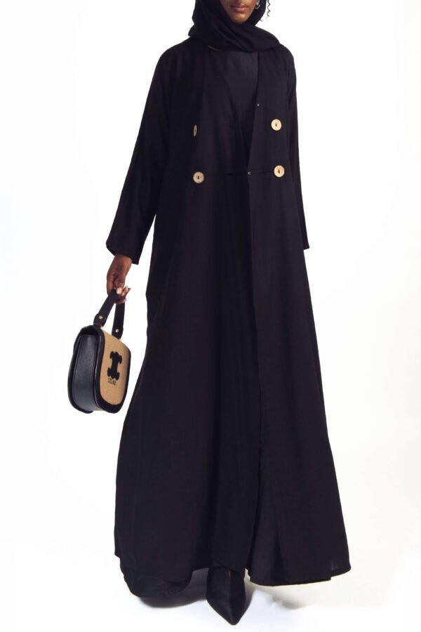 The Linen Trench Style Abaya
