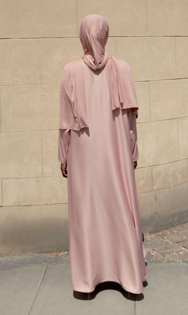 Long Sleeve Slip Dress - Pink