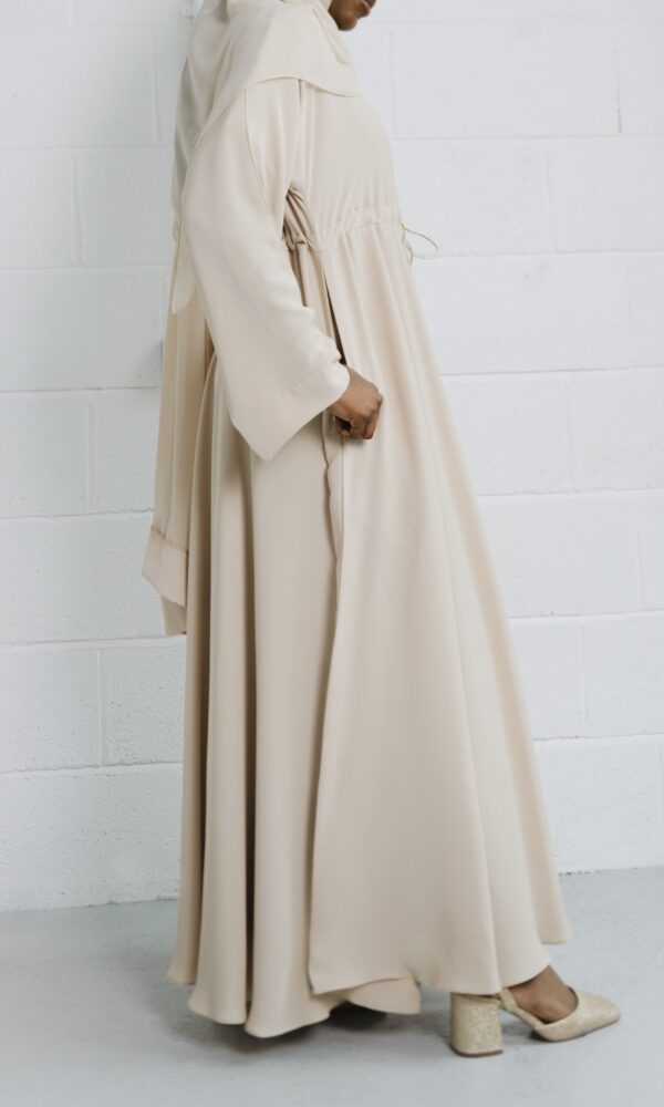 Flared Abaya Cream