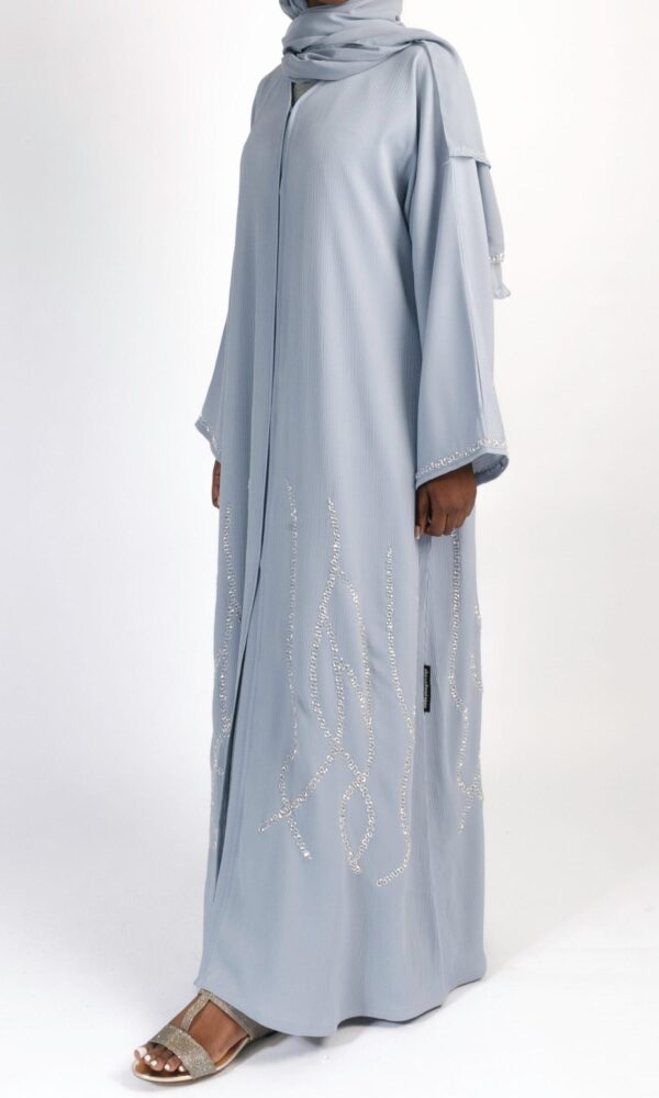 Elsara Embellished Open Abaya