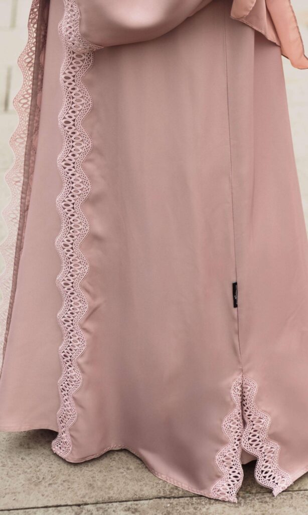 Rose Lace Abaya (3)