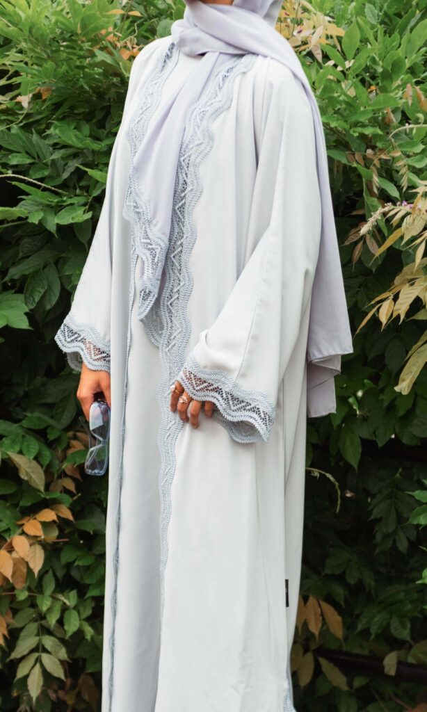 Topaz Lace Abaya (2)