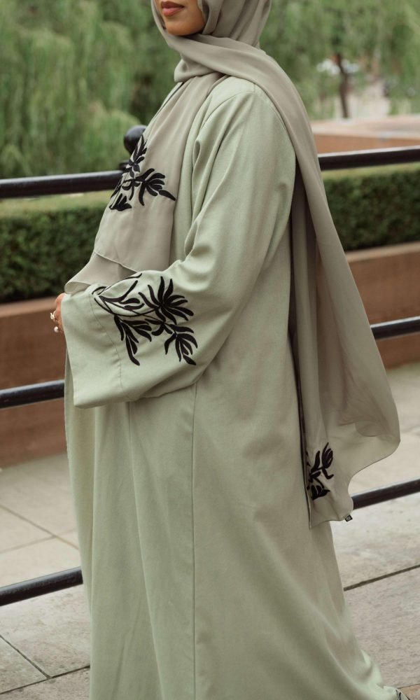 Tulipa Linen Abaya - Sage