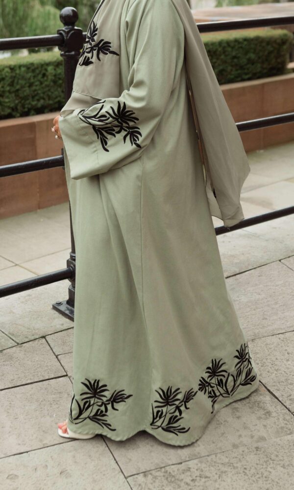 Tulipa Linen Abaya - Sage