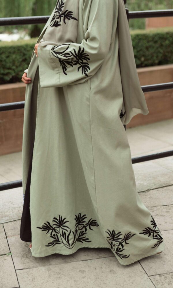 Tulipa Linen Abaya - Sage
