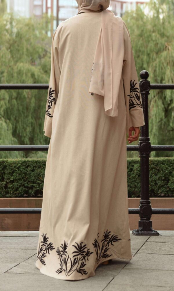 Tulipa Linen Abaya - Cornsilk