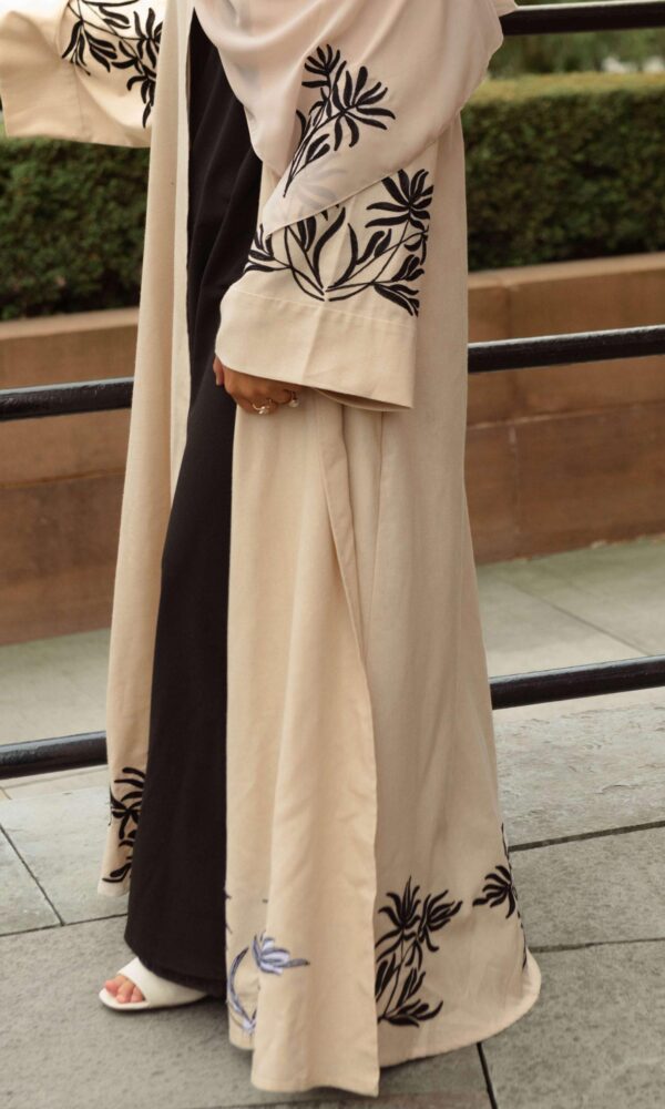 Tulipa Linen Abaya - Cornsilk