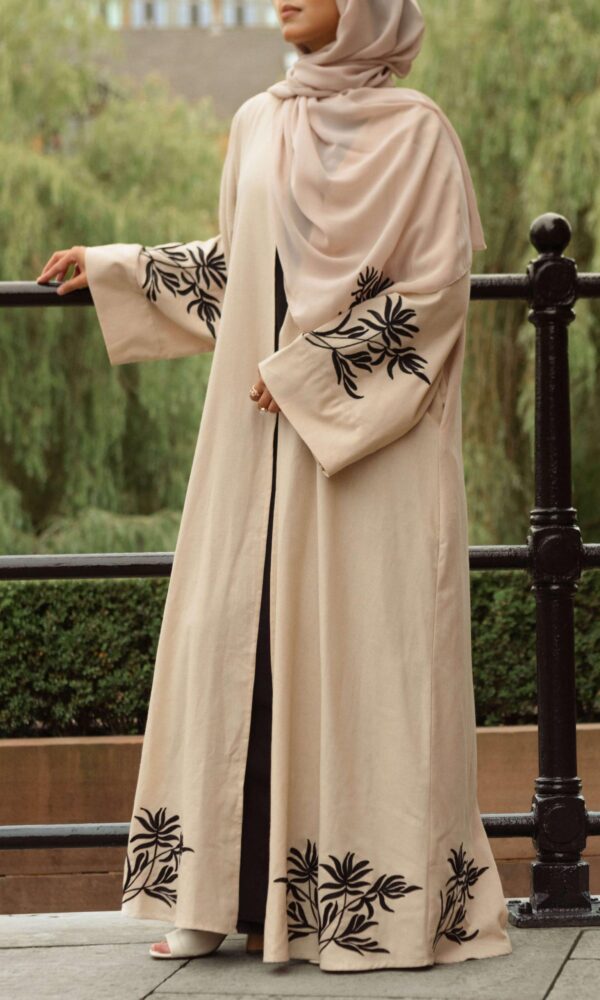 Tulipa Linen Abaya - Cornsilk
