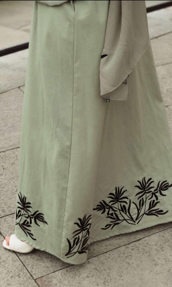 Tulipa Linen Abaya - Sage