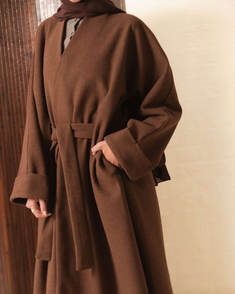 The Contour Coat in Chestnut