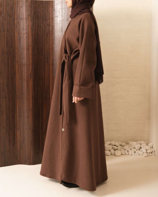 Wrap Coat in Chestnut