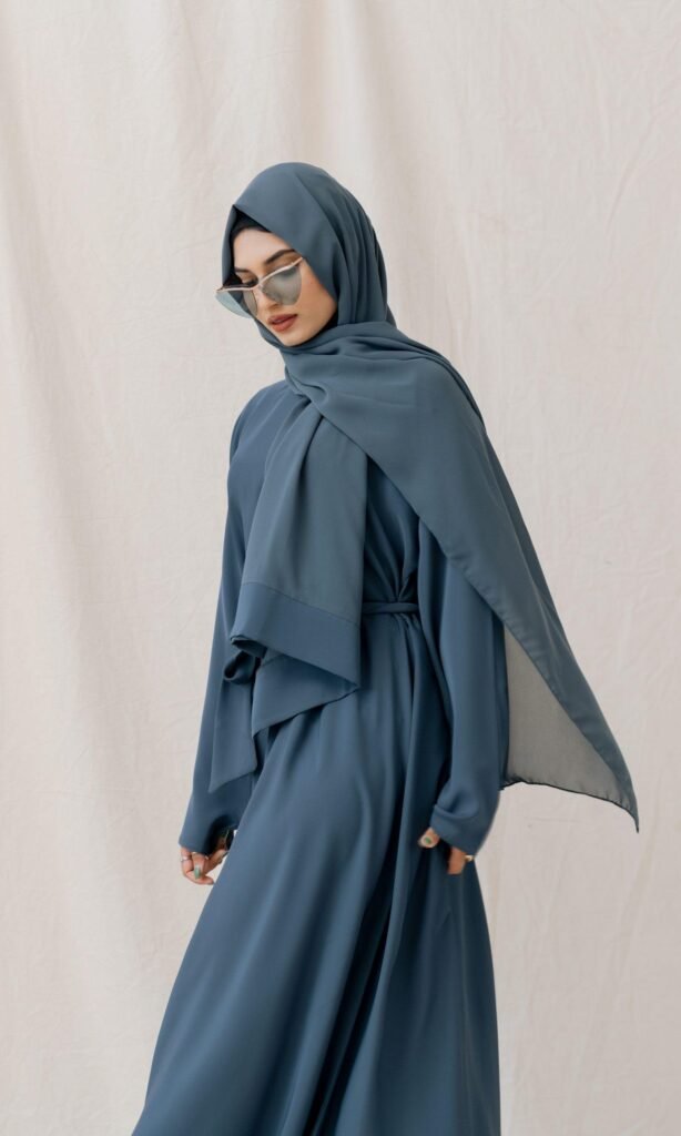 casual abaya teal (2)