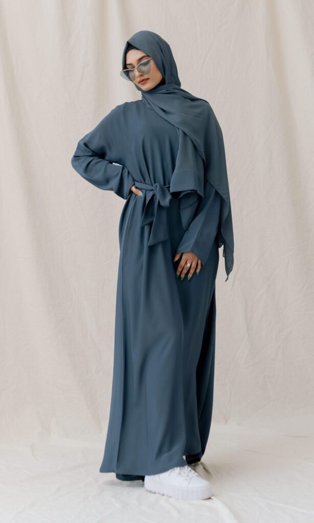 casual abaya teal (3)