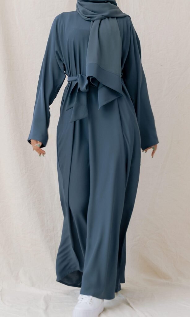 casual abaya teal (5)