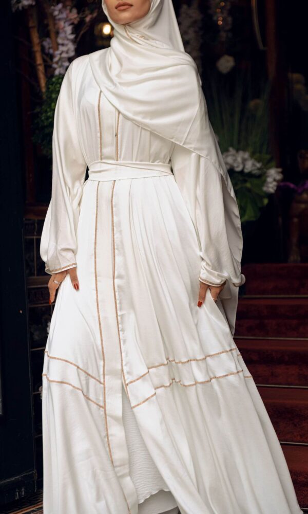 Diamante Trapeze - White/Gold