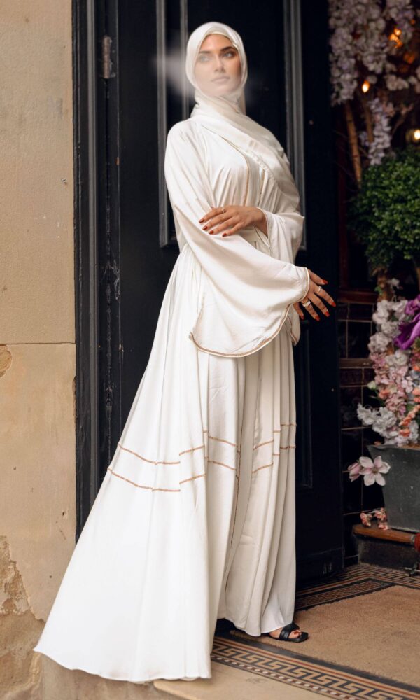 Diamante Trapeze - White/Gold