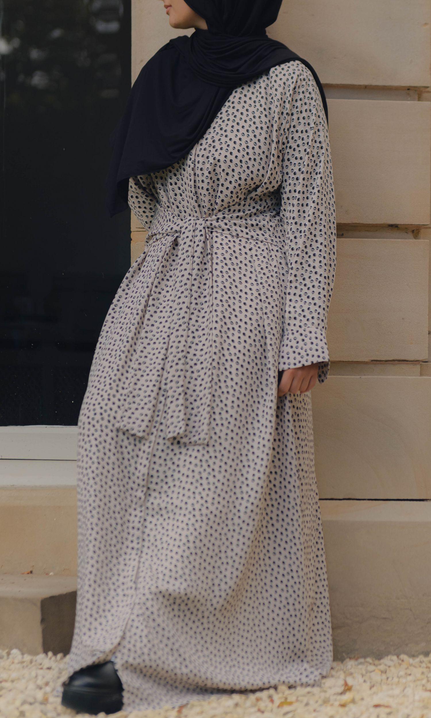 dots maxi dress