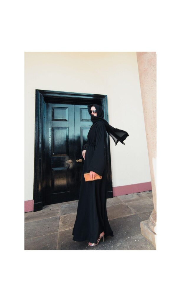 flared abaya black (8)