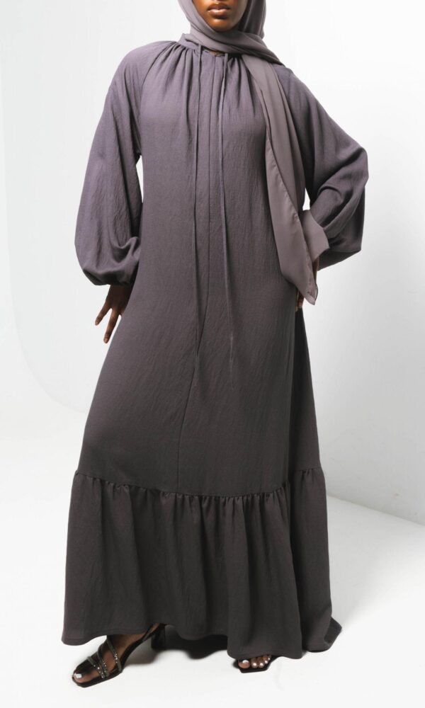 Linen Balloon Sleeve - Lavendar