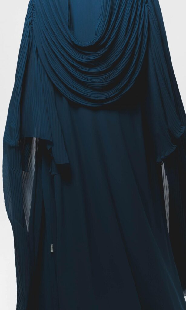 plisse indigo