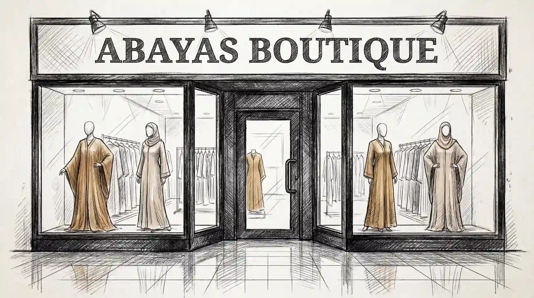 Abayas Boutique Sketch Landscape Matched