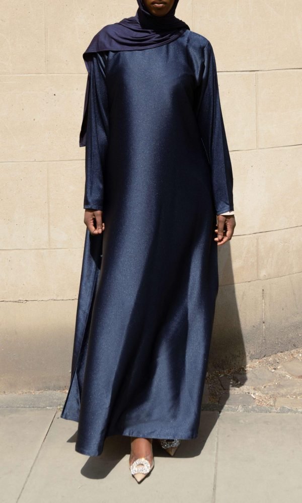 Long Sleeve Dress in Sapphire Blue