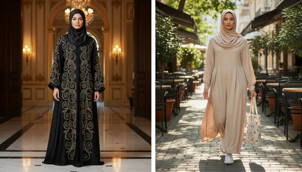 Designer vs. Everyday Abayas