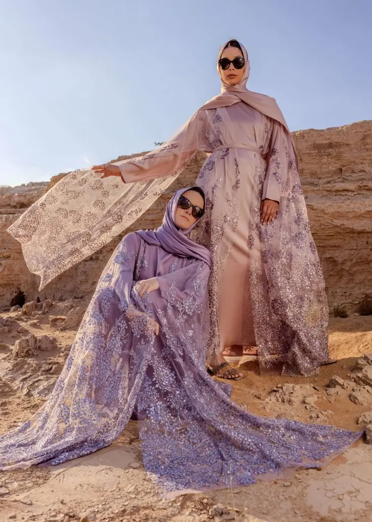Hyacinth cape & cape style abaya 4 – Nisrin – Hyacinth – Abayas Boutique