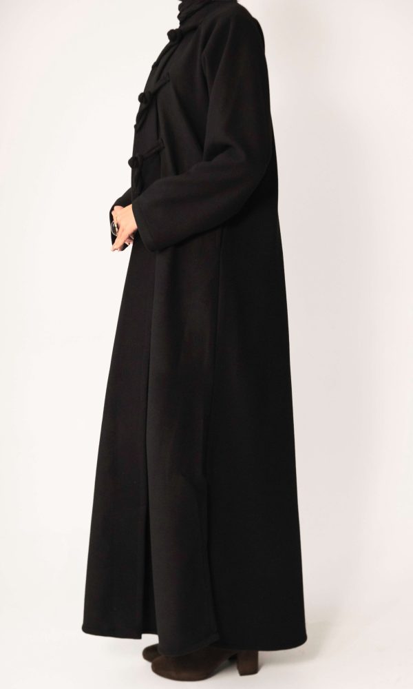 The Duffle Abaya Coat - Black