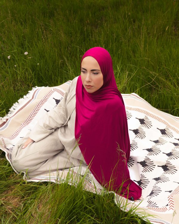 Jersey Hijab - Cranberry