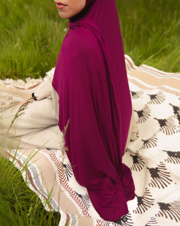 Jersey Hijab - Merlot