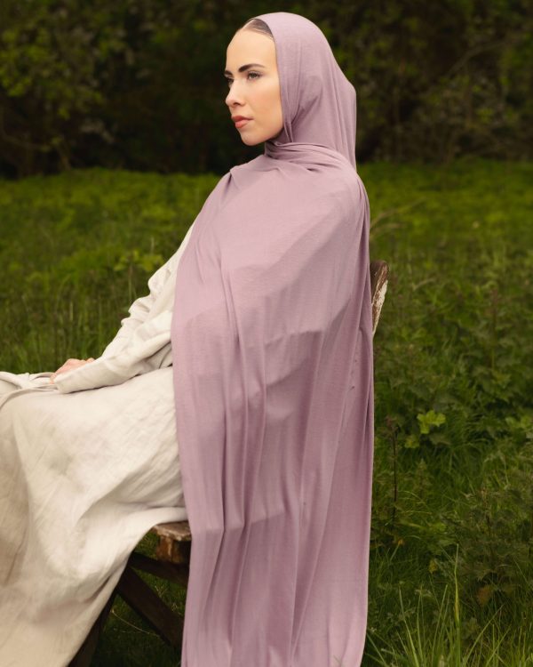 Jersey Hijab - Ash Lilac
