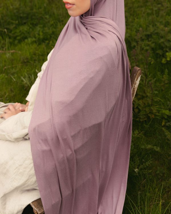 Jersey Hijab - Ash Lilac