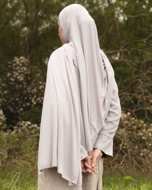 Jersey Hijab - Light Grey