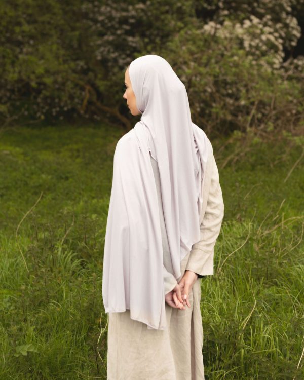 Jersey Hijab - Light Grey