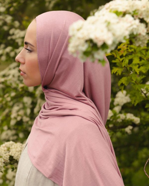Jersey Hijab - Light Raspberry