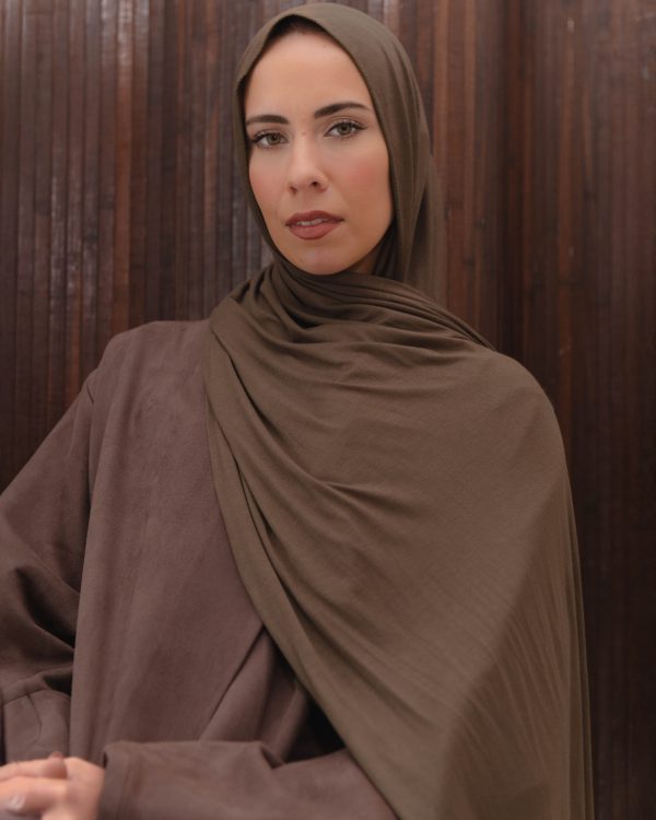Jersey Hijab - Khaki Brown