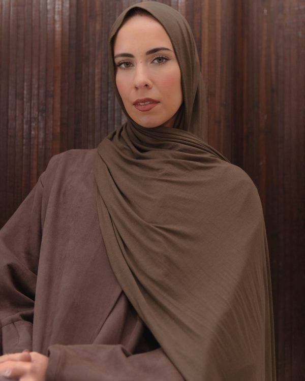 Jersey Hijab - Khaki Brown