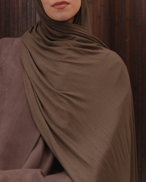 Jersey Hijab - Khaki Brown