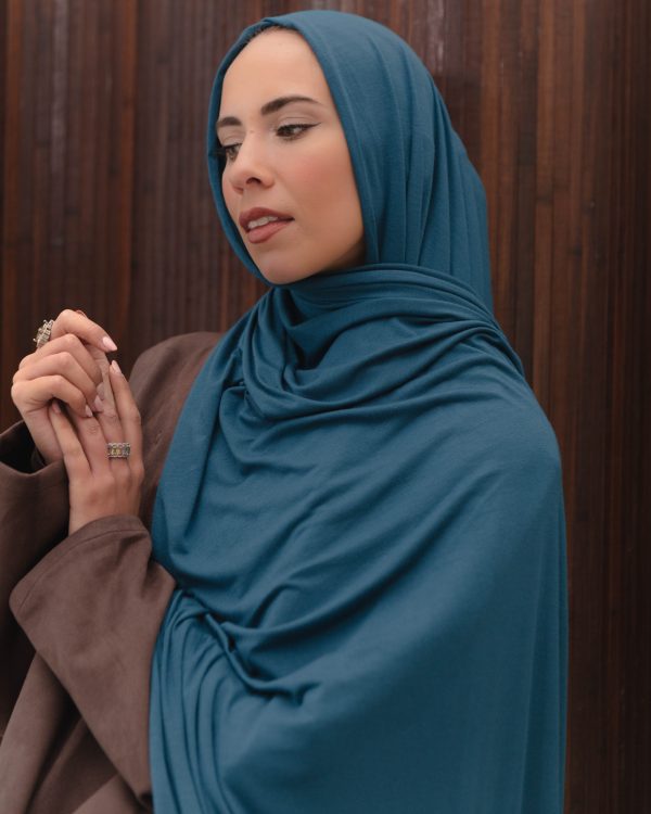 Jersey Hijab - Teal Blue