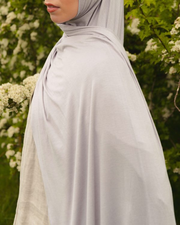 Jersey Hijab - Dove Grey